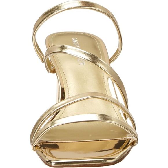 Marc Fisher Women's Kristin Heeled Sandal Strappy Gold Block Heels SZ 8.5 : NWOT - Picture 12 of 15